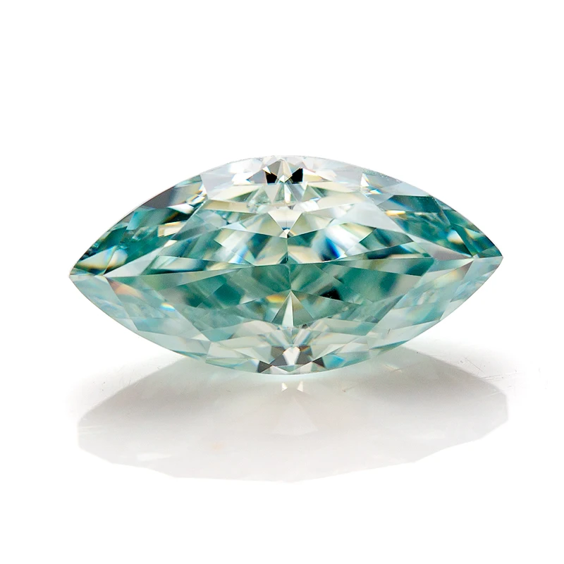 Multicolor Crushed Ice Cut Marquise Cut Loose Moissanite Gemstone VVS1 Pass Diamond Test With GRA Certificate Gemstones Wholesal