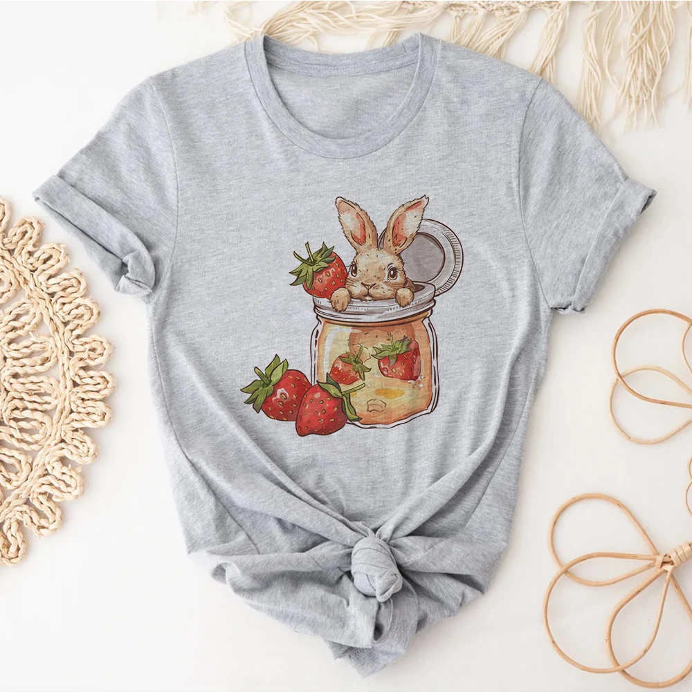 

Strawberry top women designer harajuku funny Tee female Japanese harajuku manga clothes