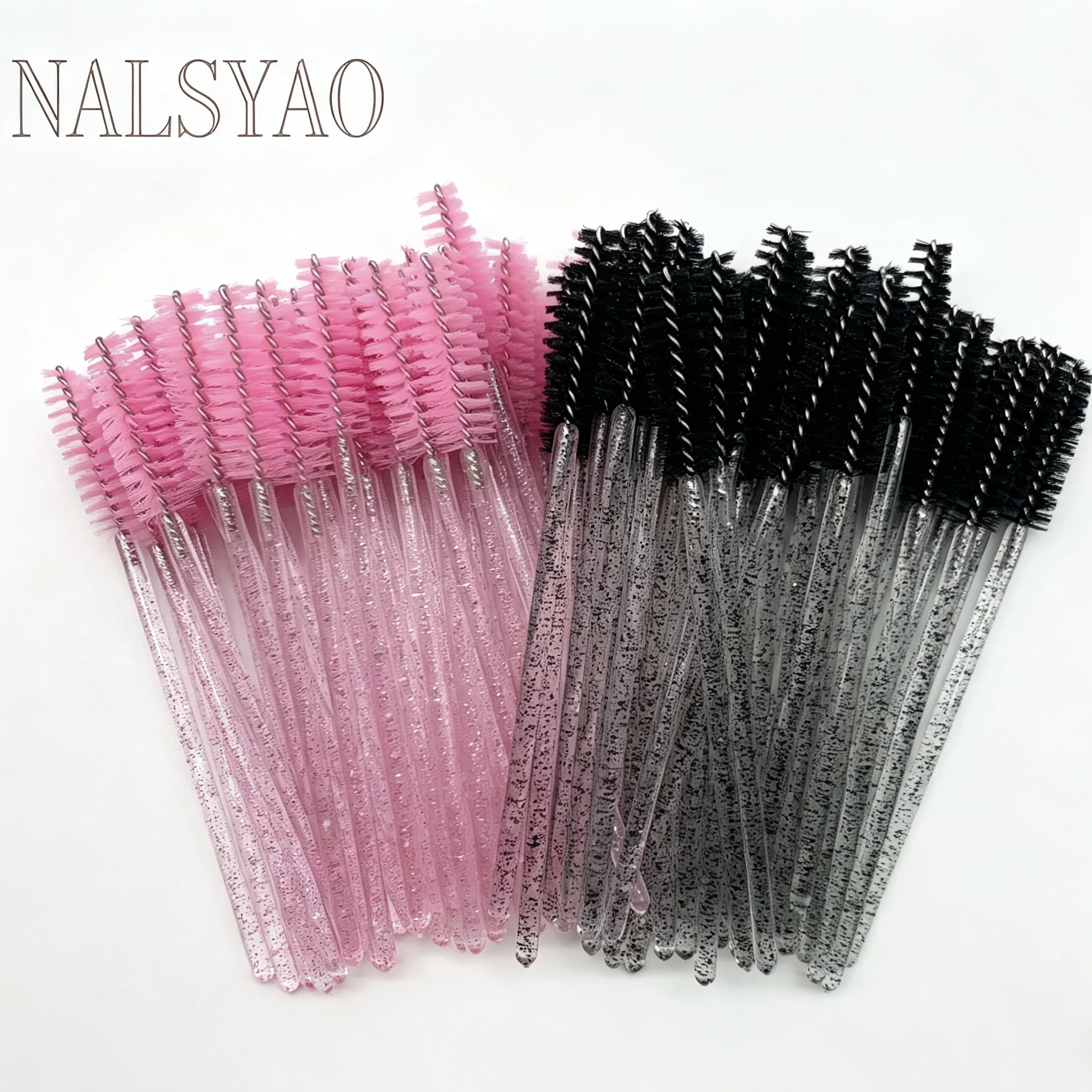 100pcs Disposable Eyelash Brushes Spoolies Micro Lash Mascara Wands Combs for Eyelash Extension Makeup Tools