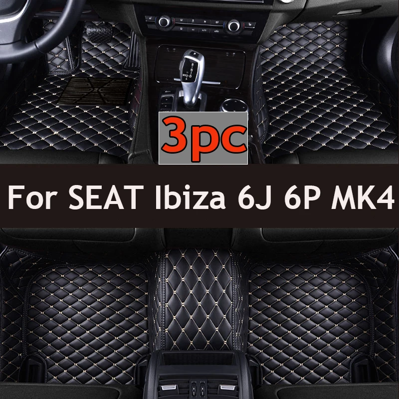 

Автомобильные коврики для SEAT Ibiza 6J 6P MK4 2008 ~ 2017 водонепроницаемые коврики прочные ковры роскошный кожаный коврик автомобильные аксессуары 2009 2010
