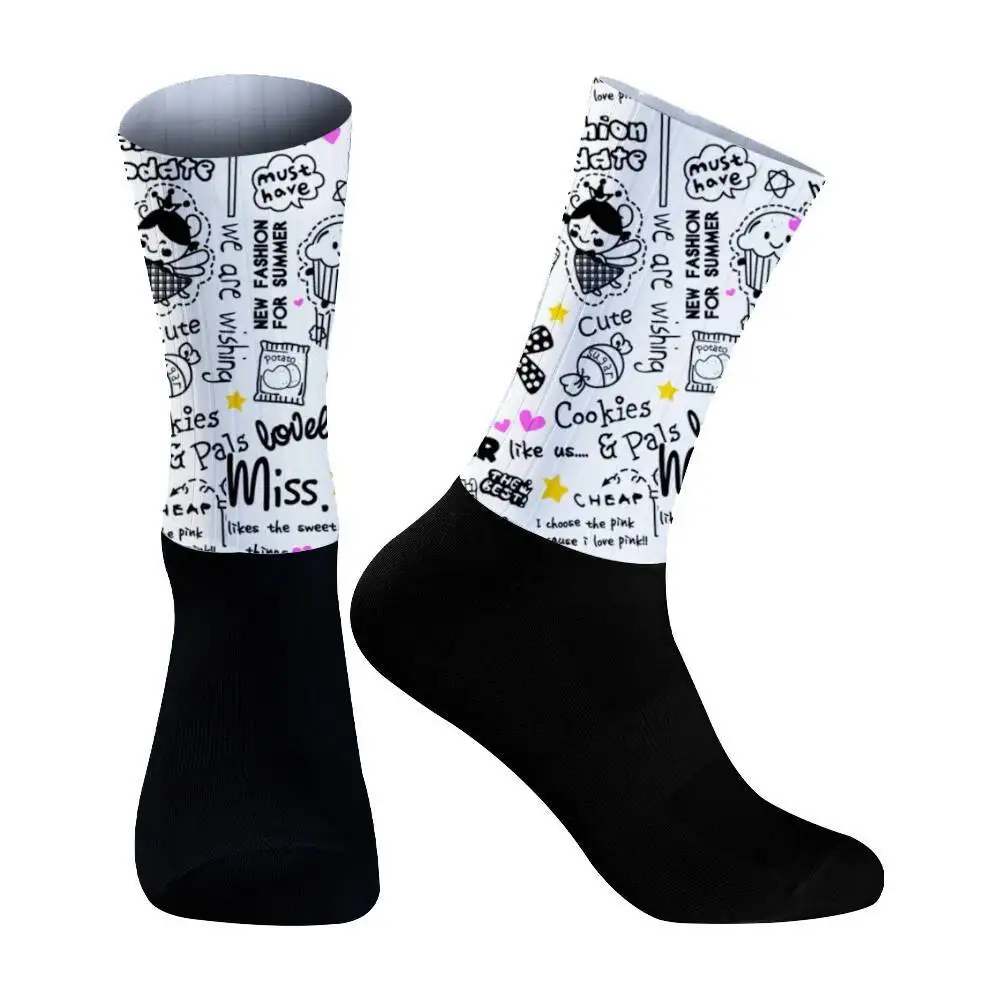 رجل الجوارب برو المرأة زلة 2024 جديد الرياضة مكافحة الدراجات الجوارب الجبلية دراجة جورب الشارع جوارب رياضية سباق جوارب كرة السلة