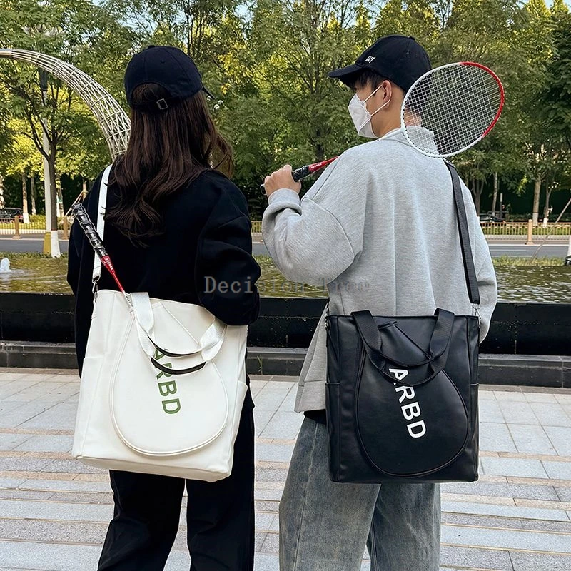 2025 hand-held shoulder badminton racket bag fashionable sports fitness bag men women crossbody bag large-capacity racket bag