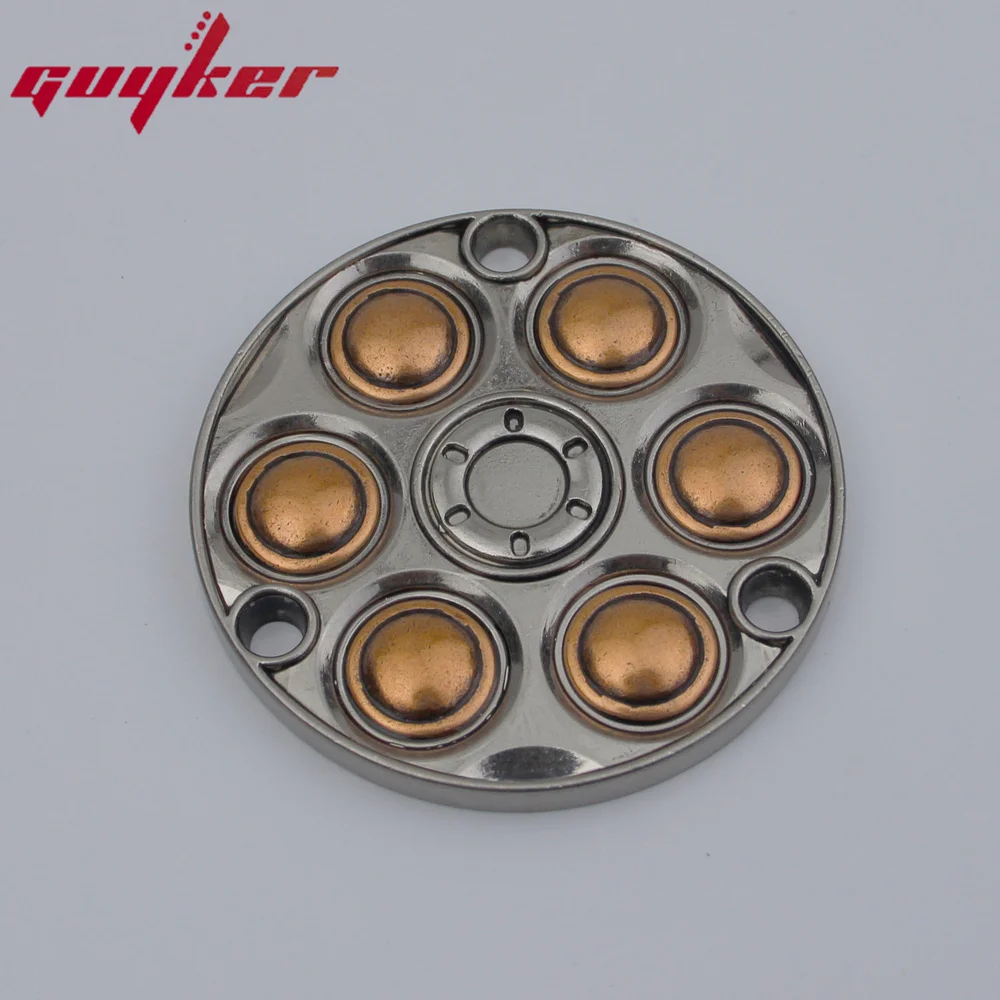 Guyker Guitar Back Cover Roulette Pattern Metal Toggle Switch Compatible With LP Style Guitar