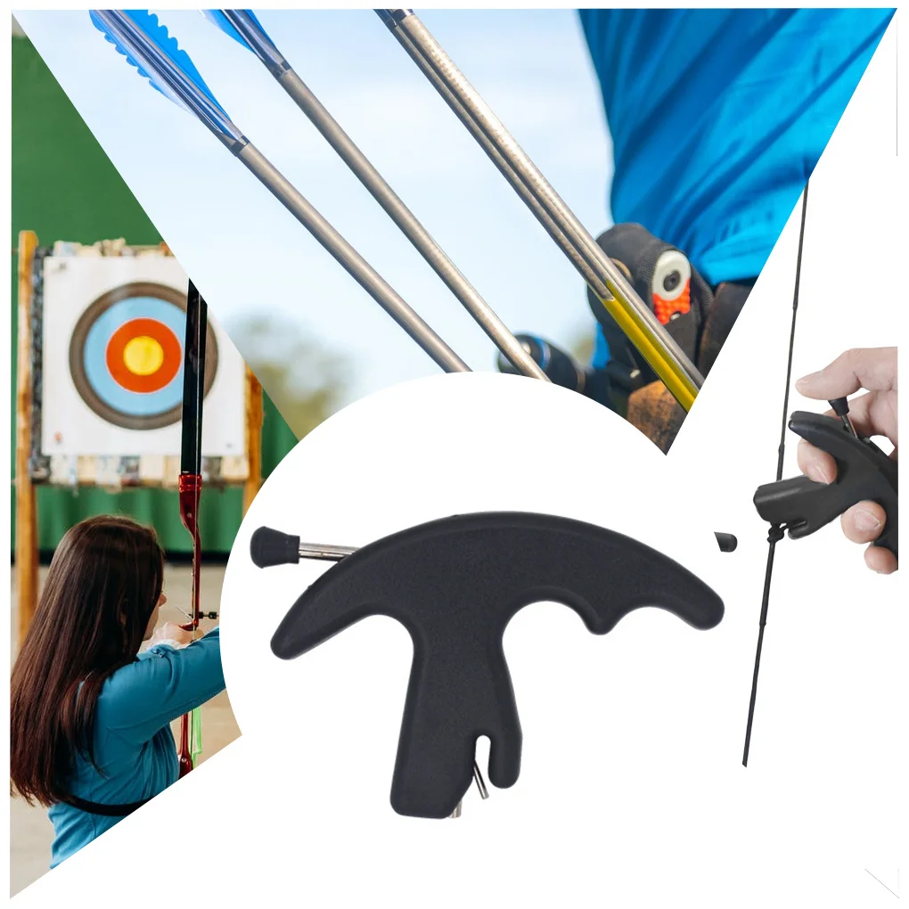 

1 шт., средство для стрельбы из лука, твердый пластик, спусковой крючок для большого пальца, изогнутый лук, составные силовые луки, инструмент для стрельбы, средство для стрельбы из лука