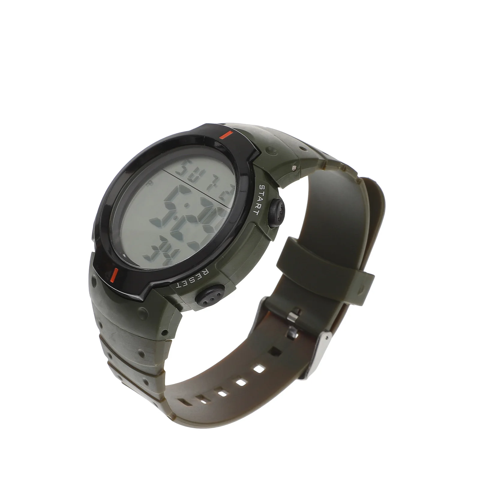 

Dark Green Waterproof Electronic Watch for Men Boys LED Clock Outdoor Sports Watchband Accessory Multi-function