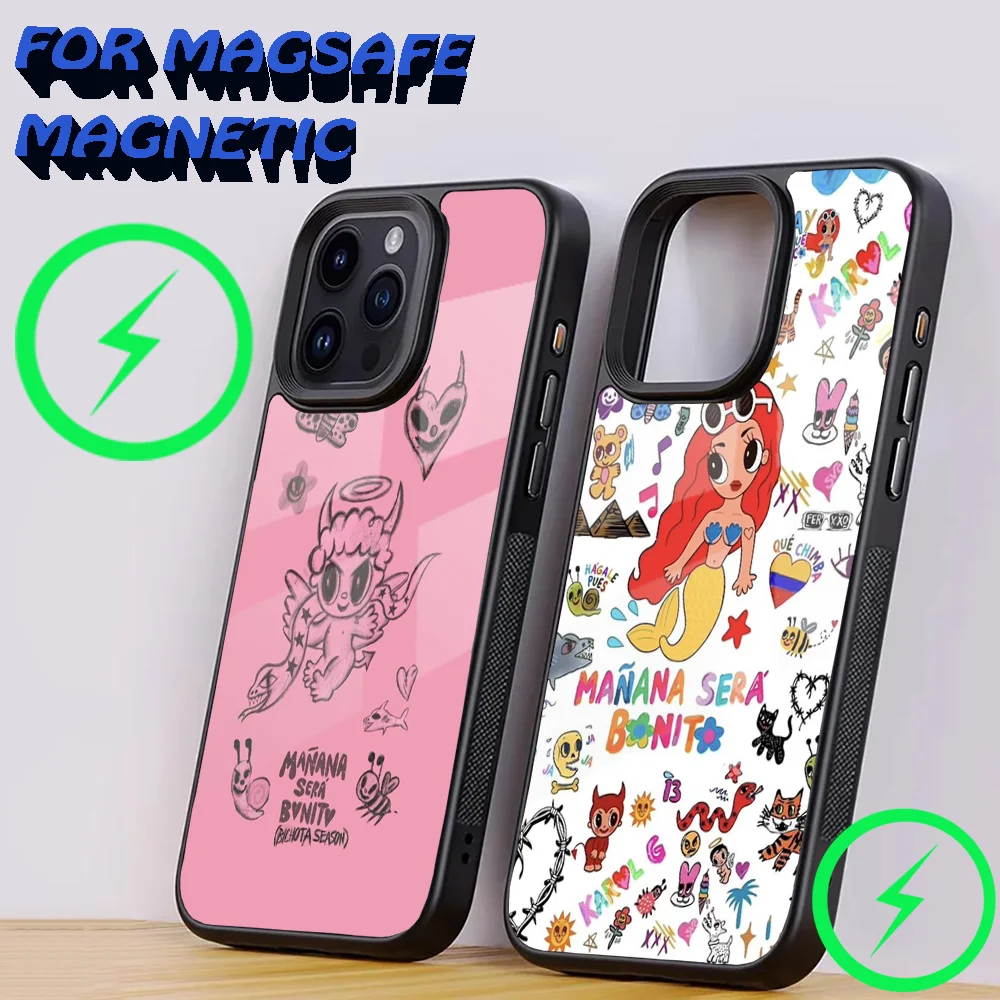 Karol G Manana Sera Bonito Phone Case For iPhone 16,15,14,13,12,11,Plus,Pro,Max Mini Magsafe Magnetic Wireless Charging