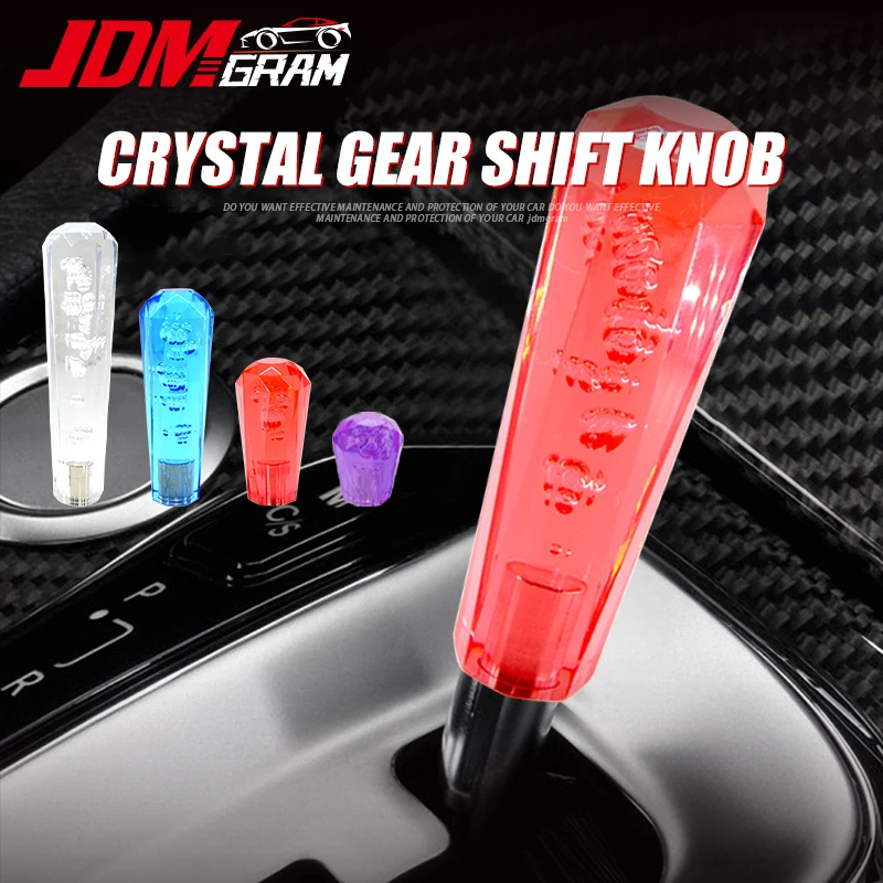 

Crystal Car Gear Shift Knob Automatic Manual Universal 15-20cm Auto Transmission Shifter Driver Lever Bubble Design Accessories