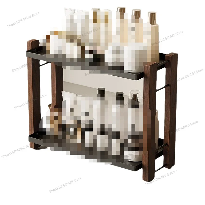 For Walnut Storage Rack, Washbasin, Desktop Storage Box