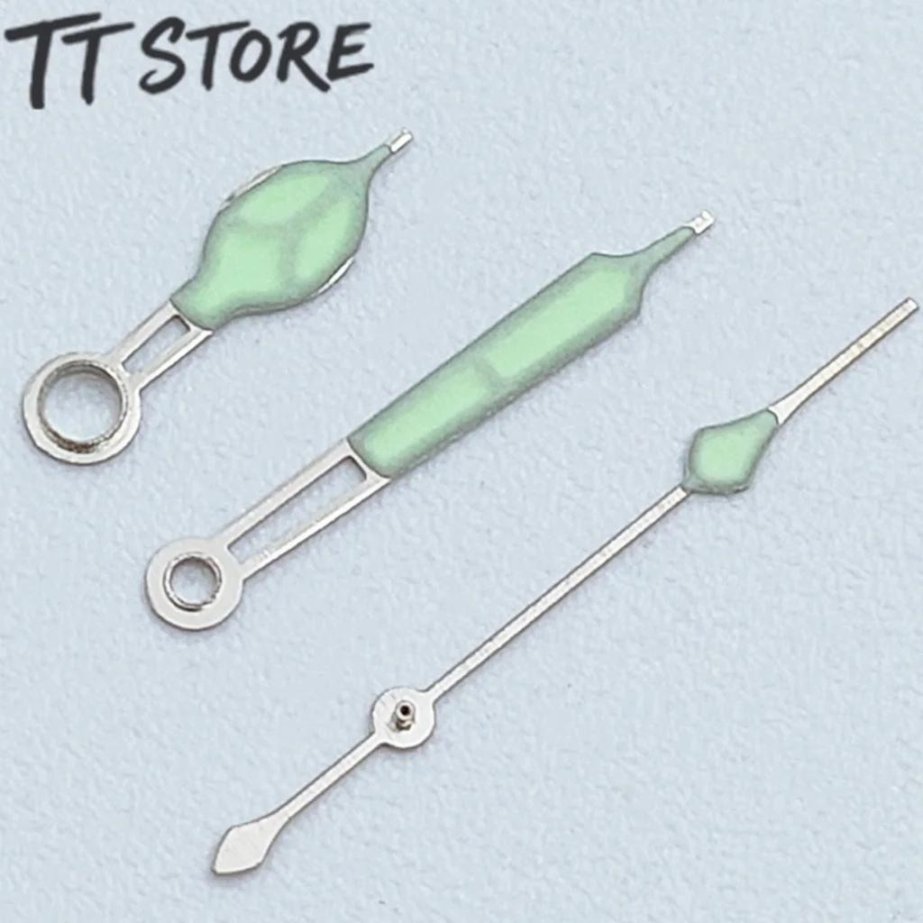 NH35 NH36 NH38 7S26 7S36 4R35 4R36 ساعة يد سوداء وردية ذهبية فضية أيدي ذهبية C3 أخضر مضيء #6