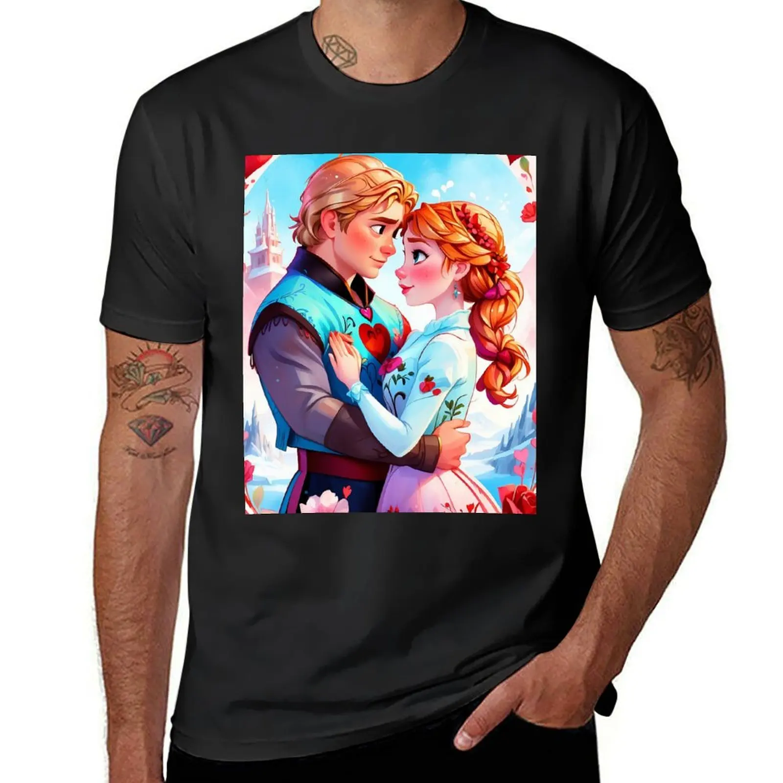 

Elsa Love T-Shirt essential t shirt valentines clothes cute clothes Men's t-shirt