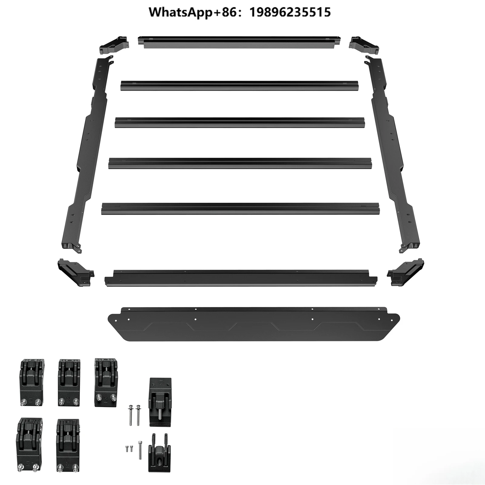 Roof Luggage Universal Black Aluminum Roof Rack | Heavy Duty & Lightweight for Off-Road Vehicles | Easy Installation