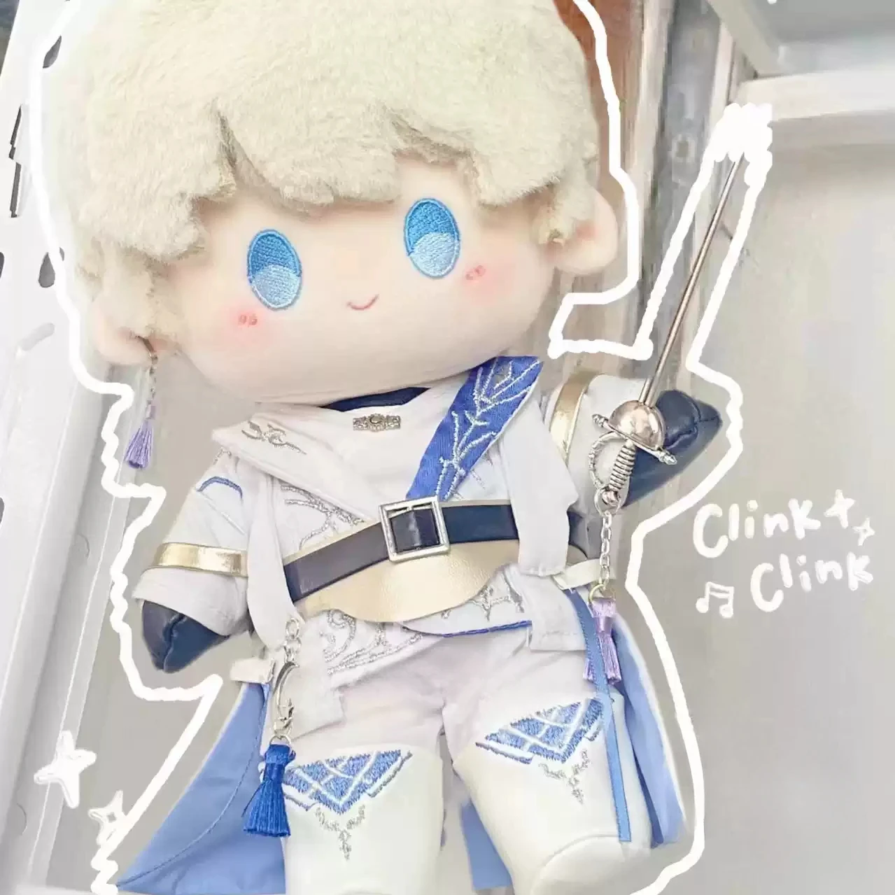 

Love and Deep Space Plush Surrounding Sylus Xavier Zayne Rafayel 20cm Cotton Doll Costume Girl Gift (Clothing Only)