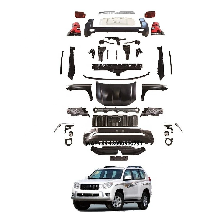 

Factory Sale 2010-2017 for Prado 150 FJ150 Bodykit Upgrade 2018 Facelift Rear Front Bumper Grille Head Light New Body Kit