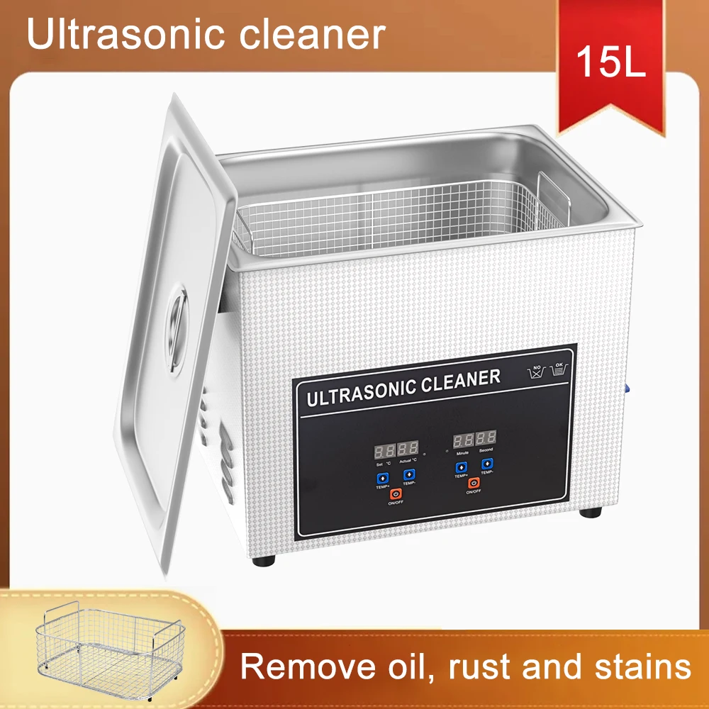 

15L Ultrasonic Cleaners for Jewelry Motor Parts UK Plug Ultra Sonic Cleaner Ultrasound Ultrasonic Bath Dental Washing Machine