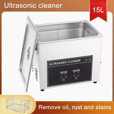 15L Ultrasonic Cleaners for Jewelry Motor Parts UK Plug Ultra Sonic Cleaner Ultrasound Ultrasonic Bath Dental Washing Machine