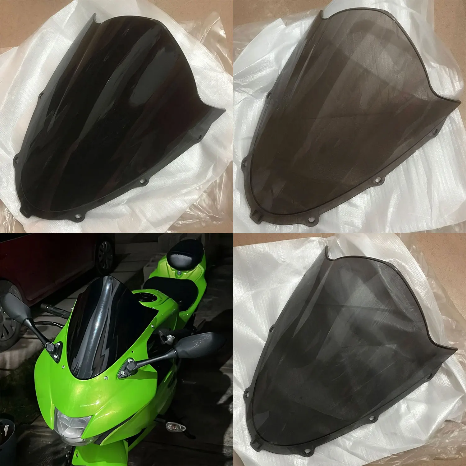 Motorcycle Double Bubble Windscreen For Suzuki GSXR150 GSXR 150 GSXR125 GSX-R 125 2018 - 2022 Screen Wind Deflector Windshield