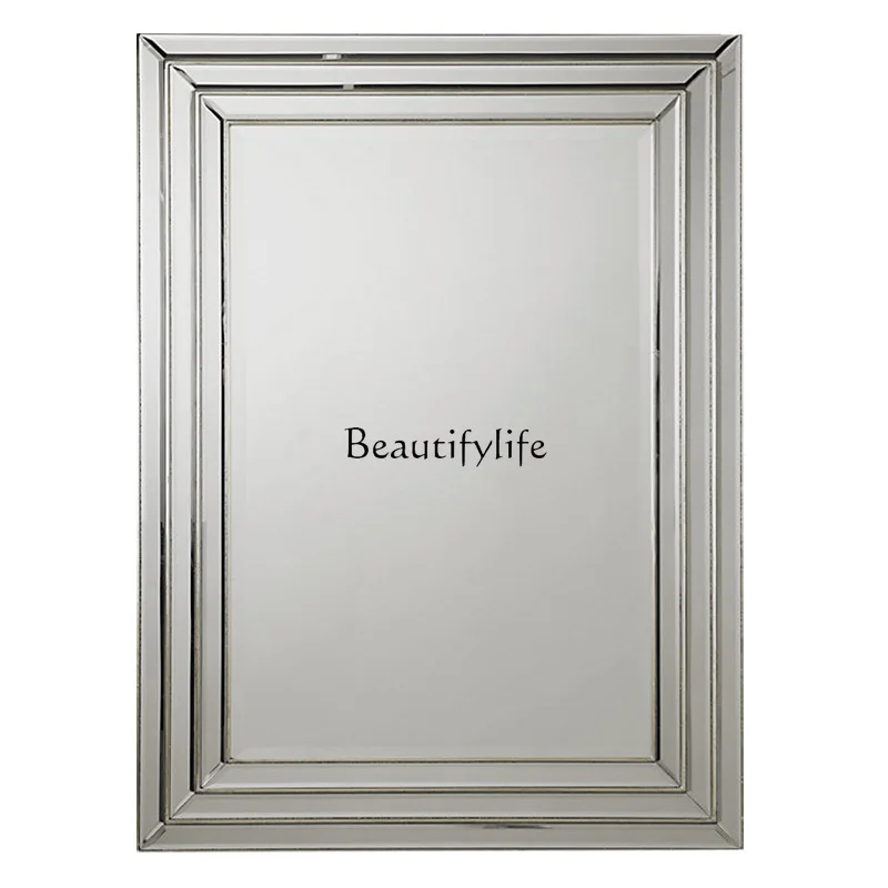 Bathroom mirror retro old European vanity mirror wall hanging bedroom full-length mirror