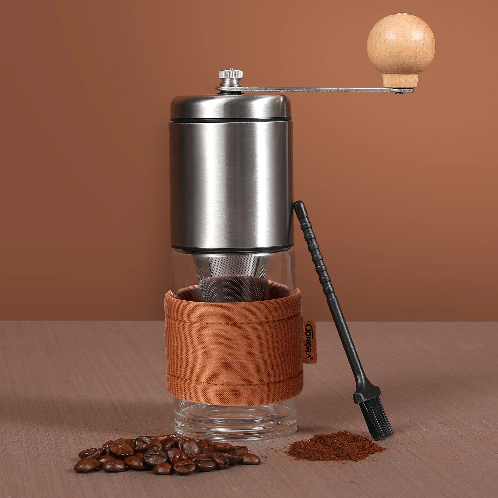 

New Manual Coffee Grinder Portable Grinder Home Outdoors Travel Hand Crank Coffee Grinder Multifunction Adjustable Bean Grinder