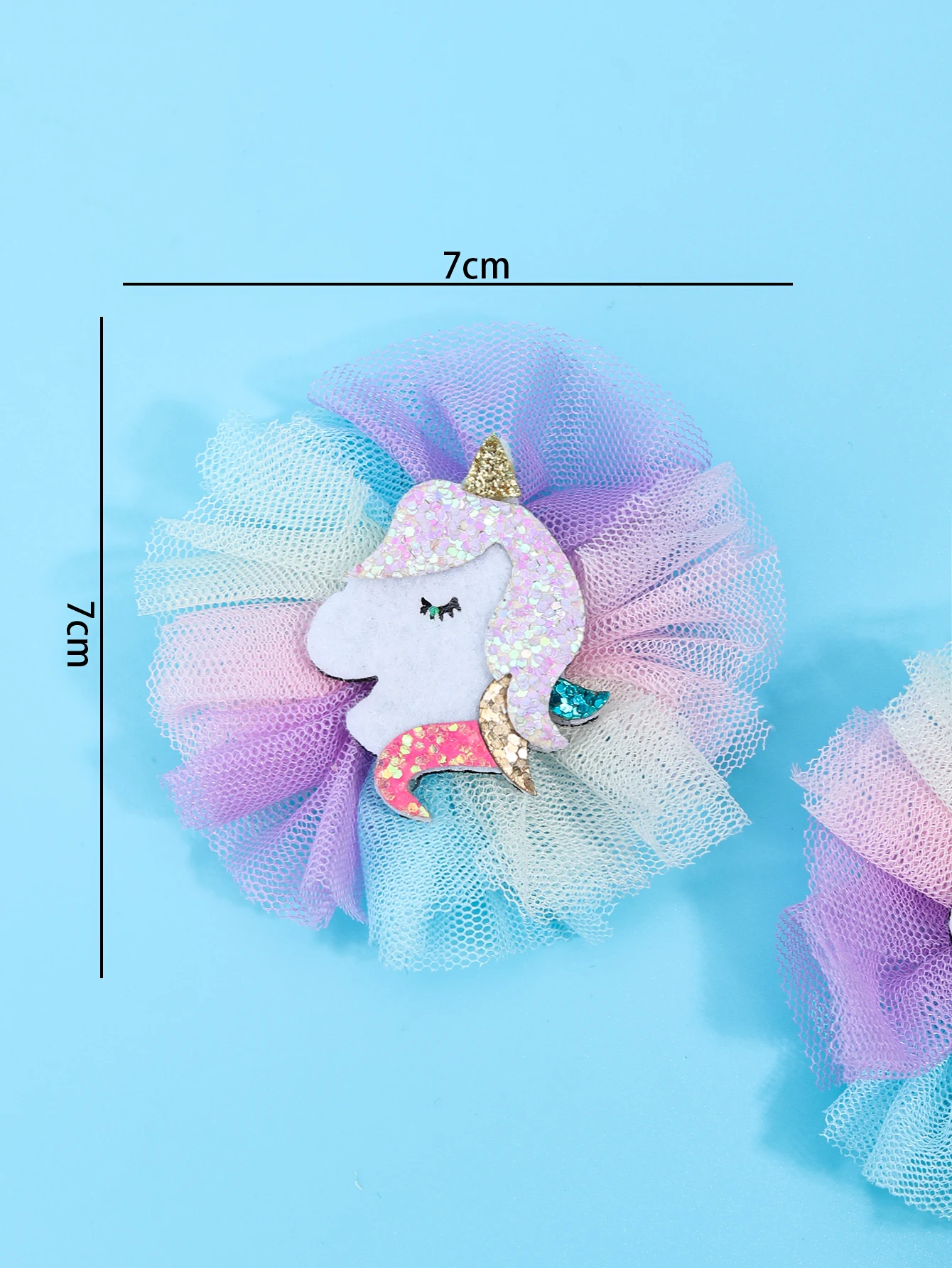 2pcs Sparkly Unicorn Hair Clips Girl Hair Accessoires Kids Headwear Perfect Holiday Gift for Girls Can Be Worn on Many Occasions