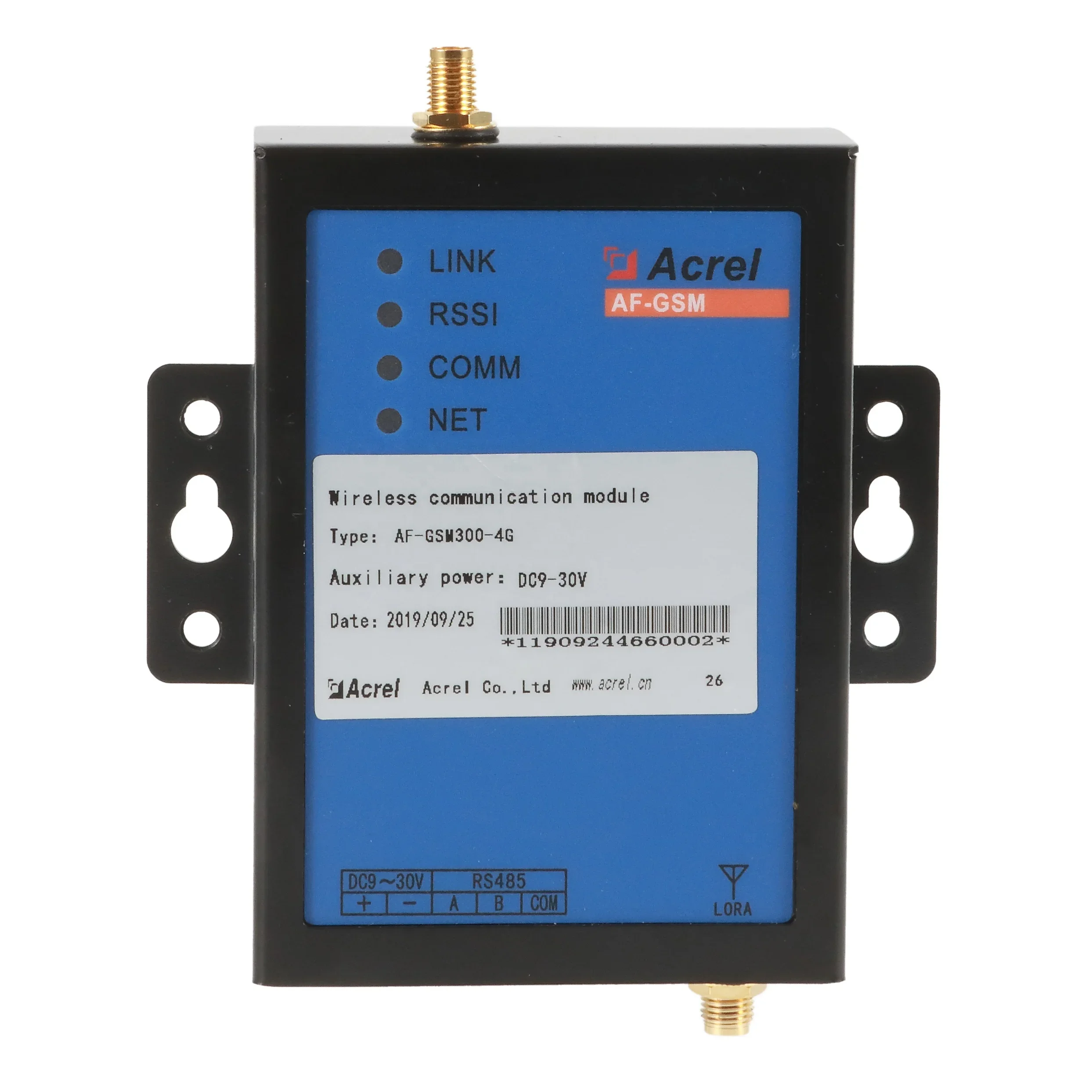 Module de communication sans fil de passerelle intelligente AFGSM300-4G avec la transmission du serveur MODBUS ou LORA