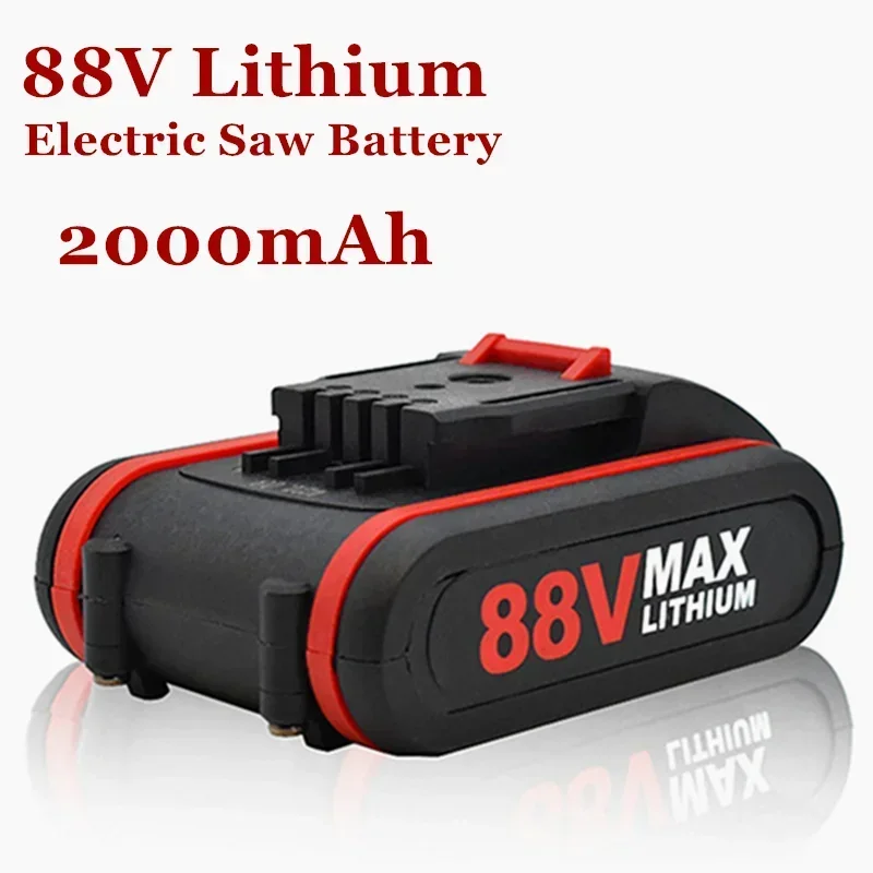 88V Lithium Electric Saw Single Hand Electric Saw Replacement Battery for Tree Cutting Outdoor Electric Saw 2000mAh