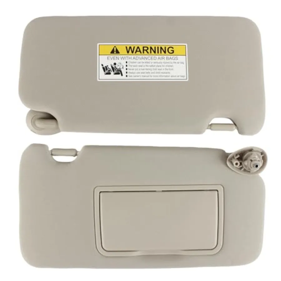 

Sun Visor with Mirror Without Lights - Pair Platinum Gray for Honda HR-V EX-L/EX/LX/Sport 2016-2022 Replaces OE 83230-T7