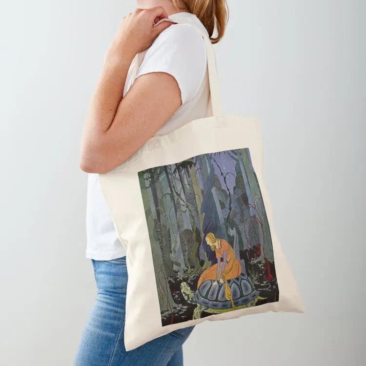 

Enchanted Forest Turtle' Old French Fairy Tales, illustrated by Virginia Frances Sterrett (1920) Tote Bag Fabric bag