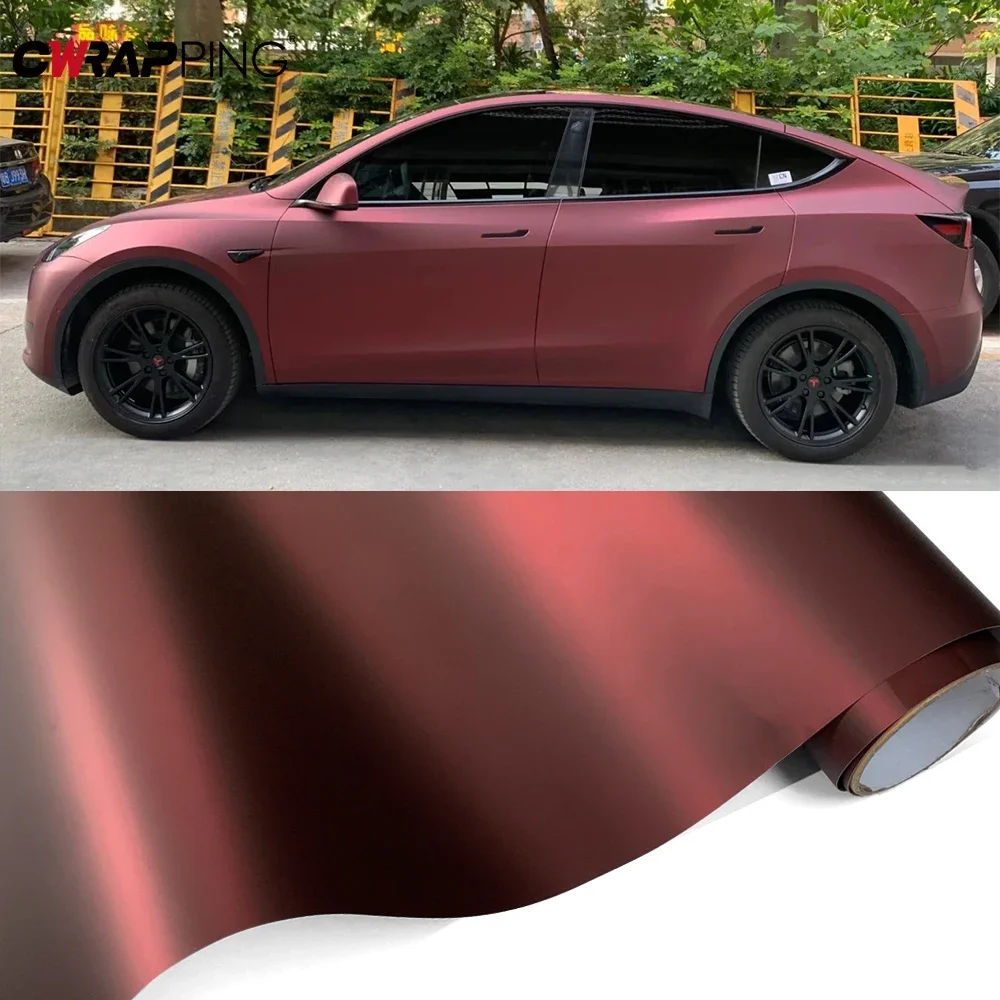 Exterior Car Sticker Vinyl Auto Tuning Film Matte Red Motorcycle Stickers Cars Film Cover Adhesive Vinyl Decals Car Accessories