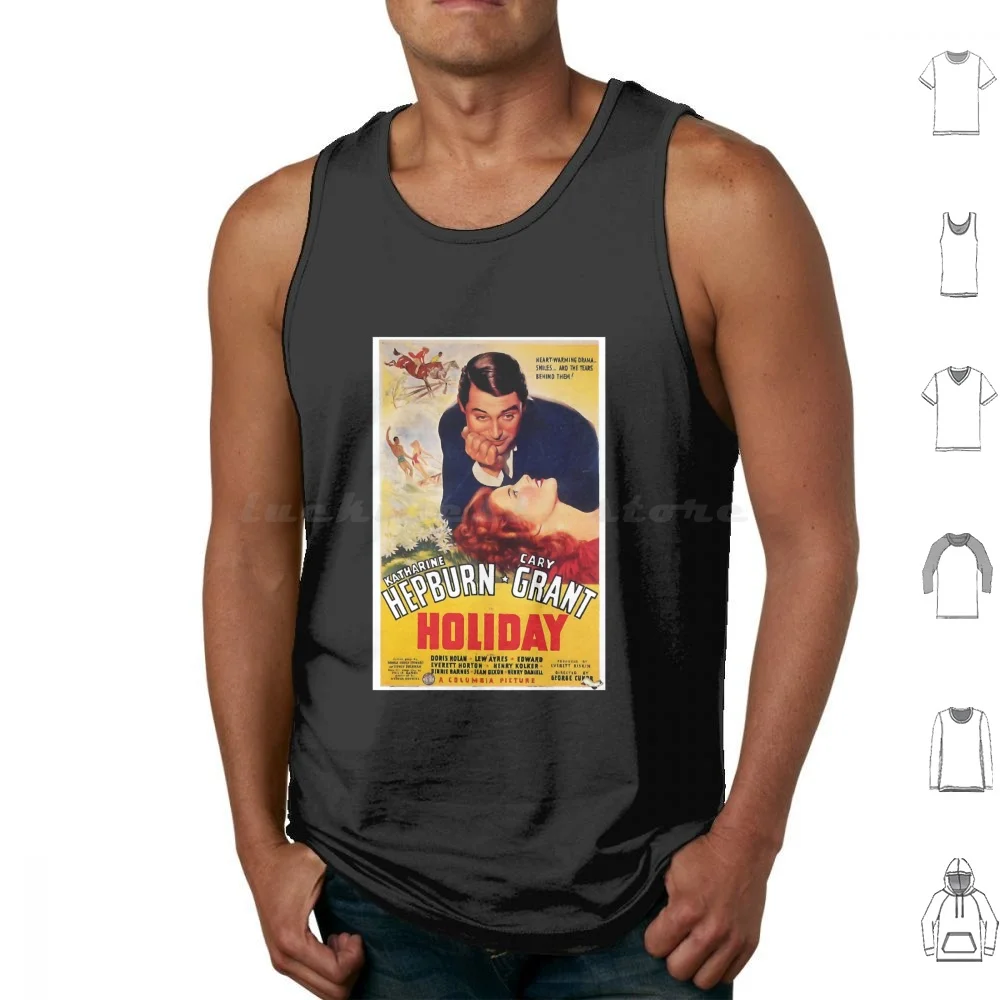 Mercancía de pósteres de películas: Camisetas sin mangas de Cary Grant con estampado de algodón, retrato de Cary Grant estilo Pop Art Wahrol