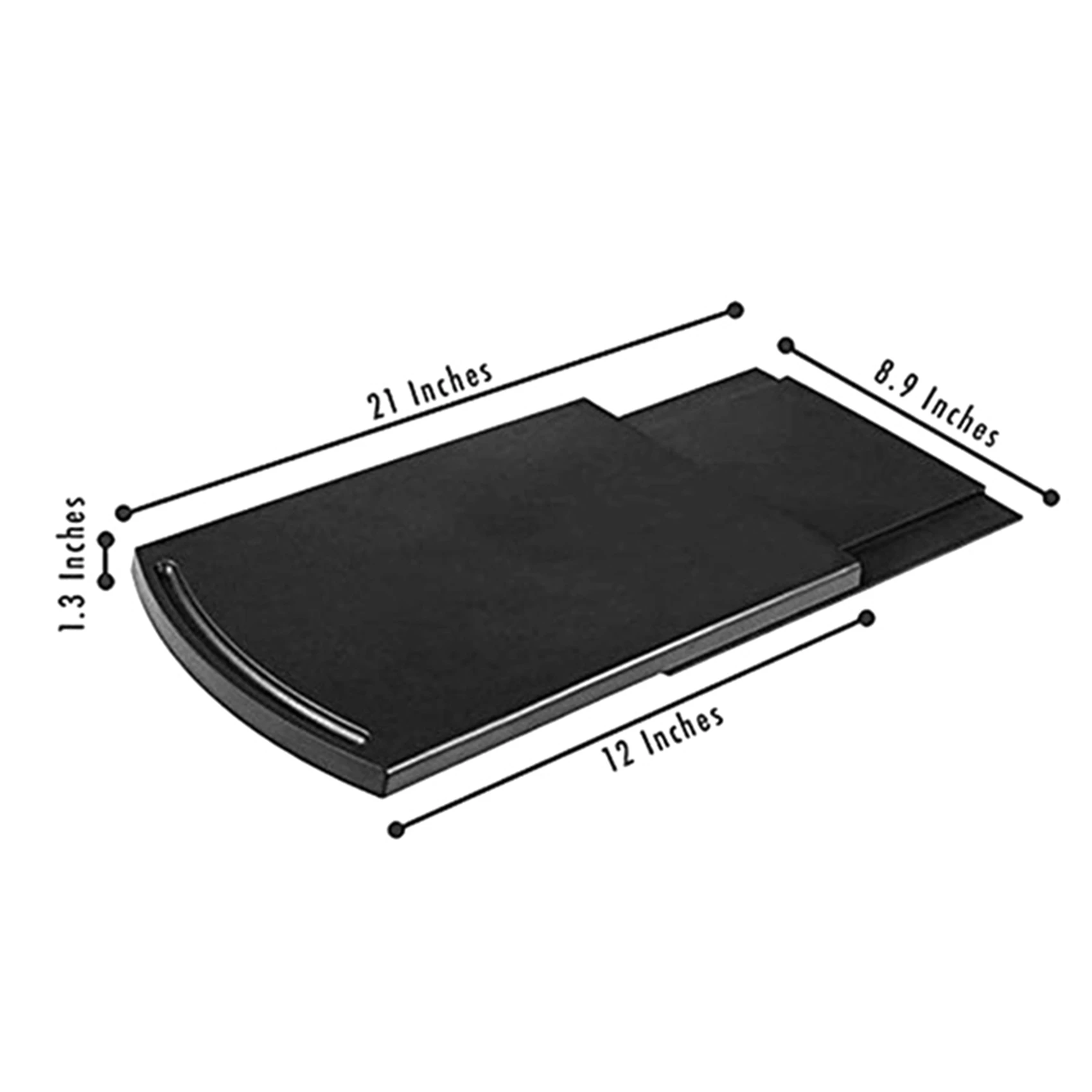 

A24R 2X Kitchen Sink Sliding Coffee Tray Mat, Under-Cabinet Equipment Coffee Machine Toaster Countertop Storage Slider-Base