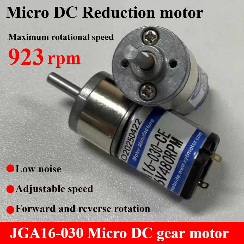 1 peça 16ga-030 dc 6v 12v 30 60 100 150 200 300 rpm micro motor de engrenagem de velocidade motores de engrenagem de redução com roda de caixa de engrenagens de metal diy