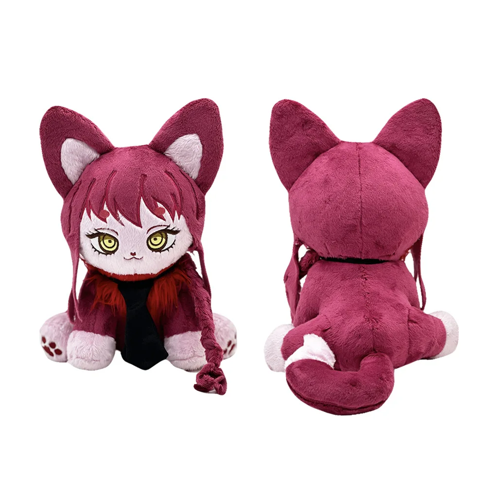 Makima Plush Doll Hazbin Hotel Husk Meow Plush Toys Cute Cartoon Anime Plushie Soft Stuffed Anime Periphery Toys For Kid Gifts