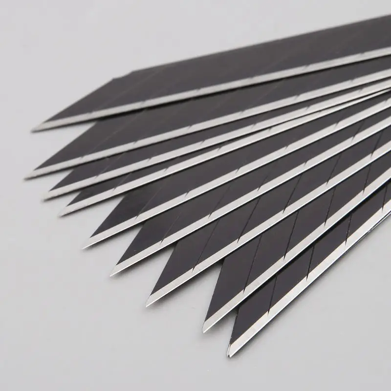 10 pezzi ricambio a scatto a 30° per lame rasoio da 9 mm per coltello multiuso