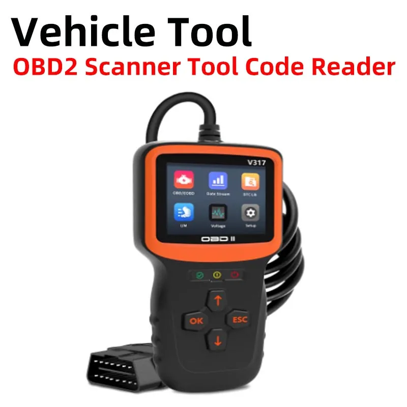 

OBD 2 Real-time Oxygen Sensor Test Automobile Fault Detector ELM327 OBD II EOBD Code Reader V317 Car Diagnostic Tool