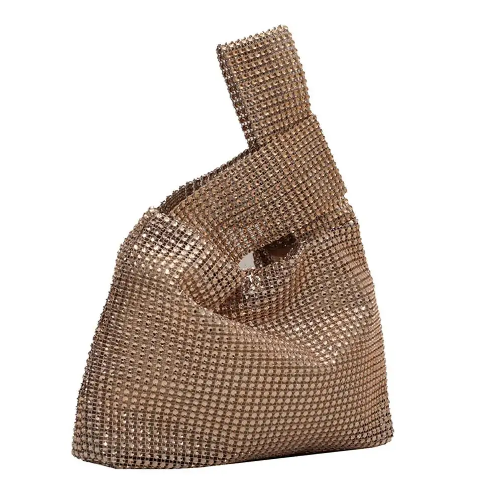 Fashion Simple Dinner Bag New Fashion Rhinestone Dinner Handbag Bag Simple Personality Bag Evening Tote Bags Rhinestone D2E7