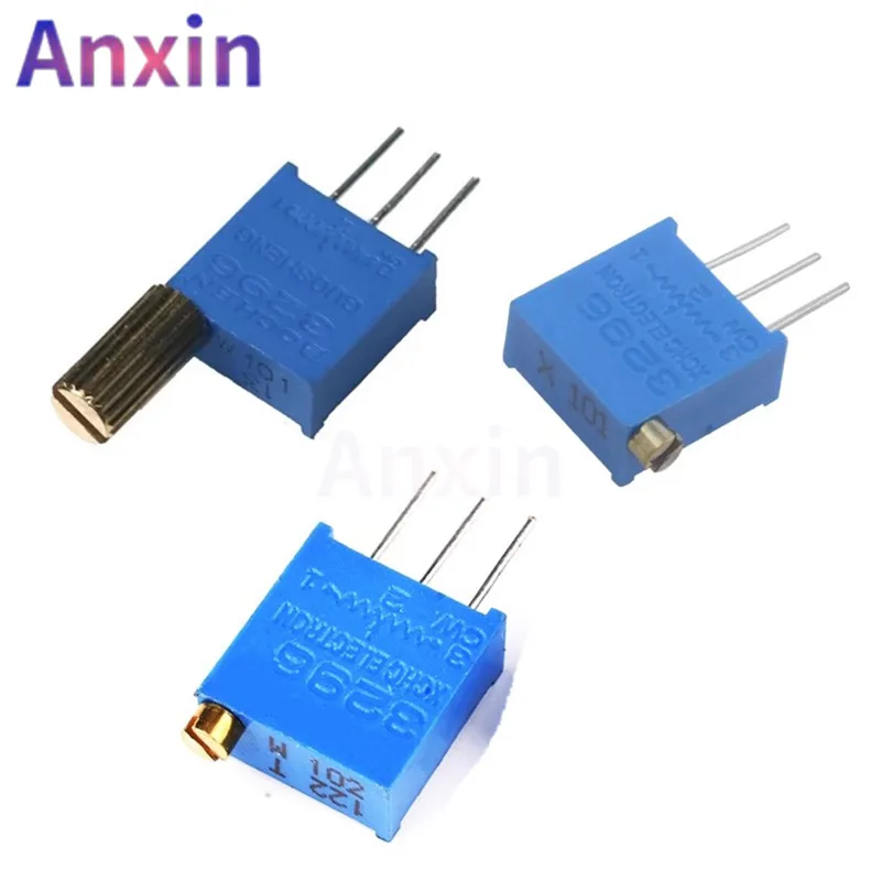 10PCS 3296 10Ω - 2M 102 103 502 104 500R 1K 2K 5K 10K 20K 50K 100K 200K 500K 1M Ohm Multiturn Potentiometer Adjustable Resistor