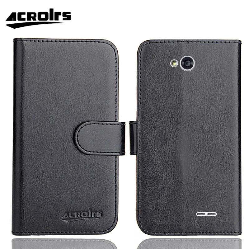 Capa para LG L65 em 6 cores, ultrafina, moderna, luxuosa, com compartimentos para cartões, capa de couro, bolsas protetoras para telefone