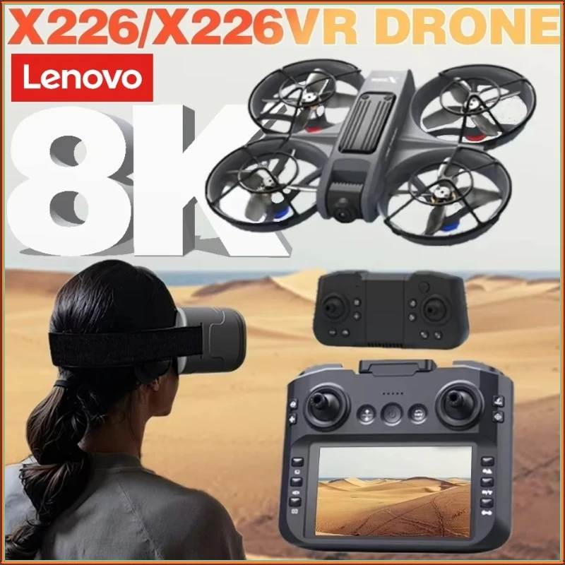 

Lenovo X226/X226VR Drones 8K Profession HD Wide Angle Camera WiFi FPV RC Helicopter Large Screen Foldable Quadcopter
