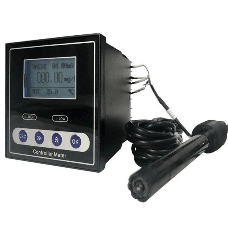 4-20mA Relay Fully Automatic Industrial Dissolved Oxygen Controller Instrument Monitor Real-Time Dissolved Oxygen Tester
