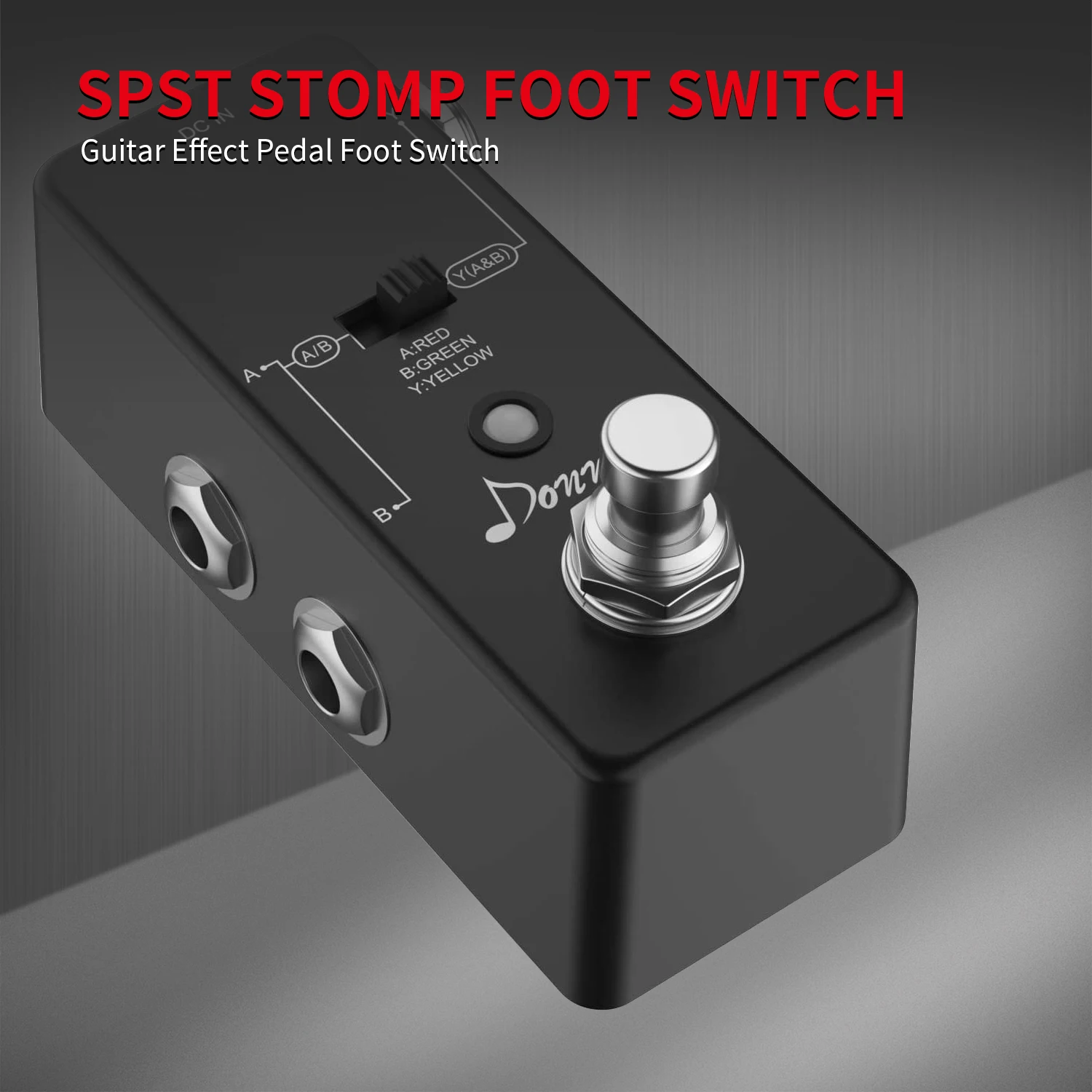 DaierTek 10PCS SPST Momentary Soft Touch Foot Switch Normally Open 2 PIN Stomp Box Push Button Footswitch for Guitar Effect Peda