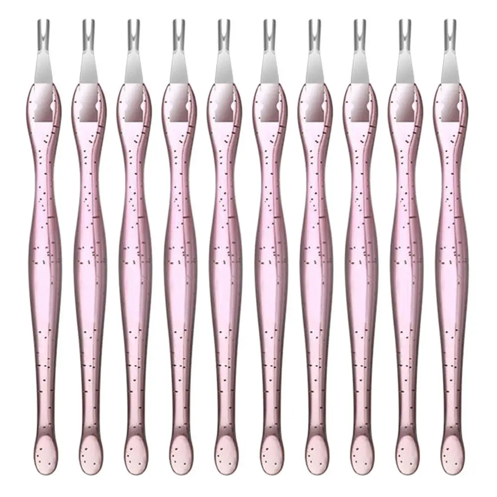 

10Pcs Portable Manicure Tool Set Stainless Steel Dead Skin Forks Cuticle Pushers Nail Art Tools for Salon Home Use