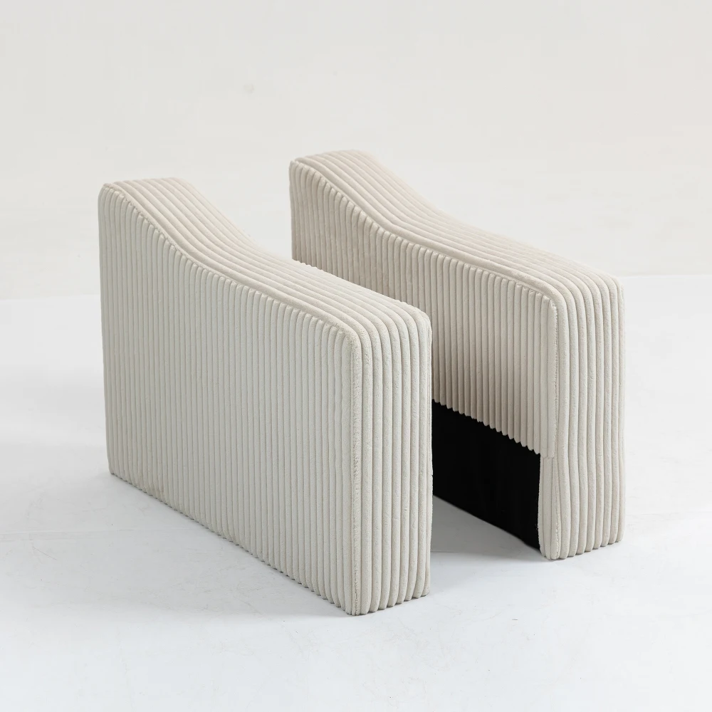 

Modular Sofa Single Armrest Backrest Module for Modular Sectional Sofa Couch Side Armrest, Beige
