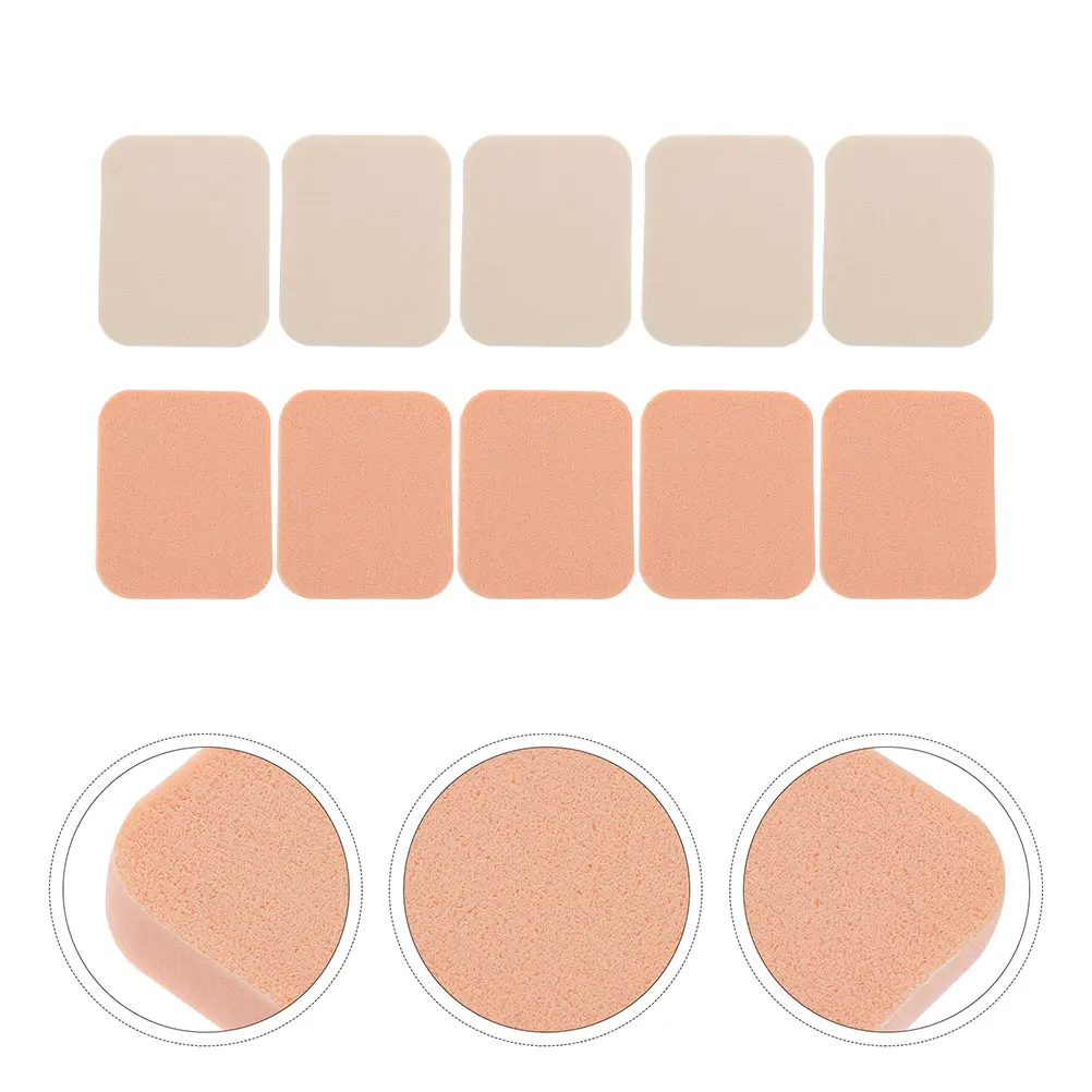 10 قطع من أدوات مكياج البودرة المنتفخة المربعة للوجه، أداة توزيع محمولة متعددة الأغراض لكريم الأساس وأحمر الخدود والرطب #5