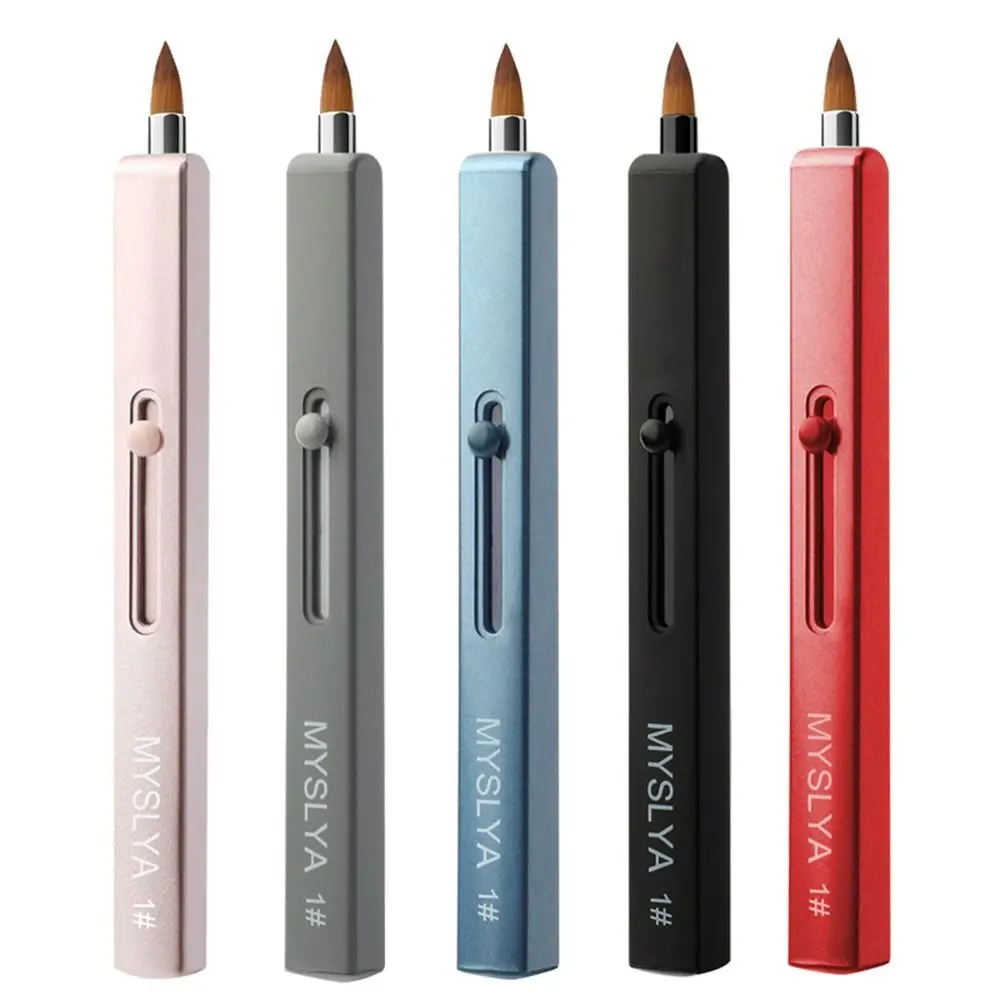 ปรับ Capped lip liner แปรงแต่งหน้าเลดี้ผู้หญิงความงาม Retractable Lip Brush แปรงเครื่องสําอางแปรงลิปกลอสแปรงลิปสติก