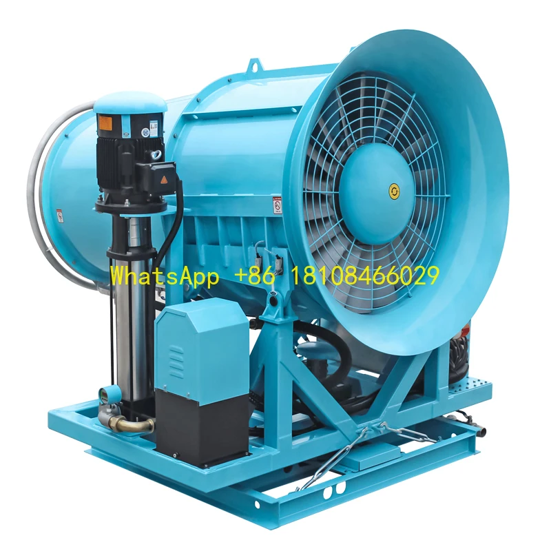 Máquina de canhão para uso industrial, supressão de poeira de alto desempenho