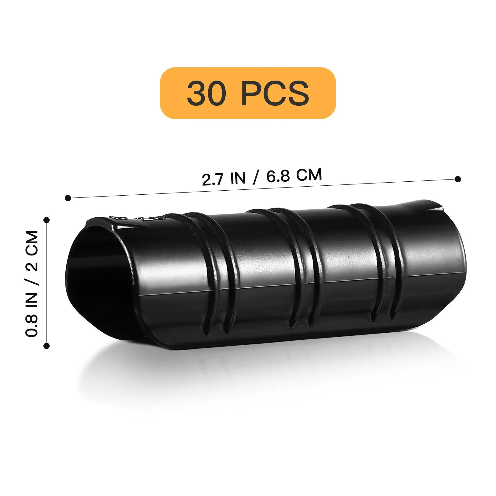 30 Pcs Snap Pipe Clips High Strength Durable Black Plastic Tube Clamps Greenhouse Frame Garden Buildings Reusable