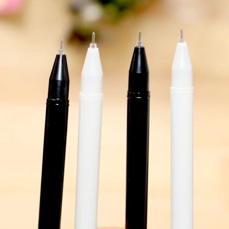 4 Pcs Lytwtw\'s Cartoon Cat Claw Paw Kawaii Cute School Supply Office Stationery Gel Pen Handles Creative sweet black cat lovely