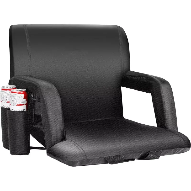 Folding Seats Heated Waterproof Padded Chair Outdoor Extra Wide Feature Sports Cushion Chairs