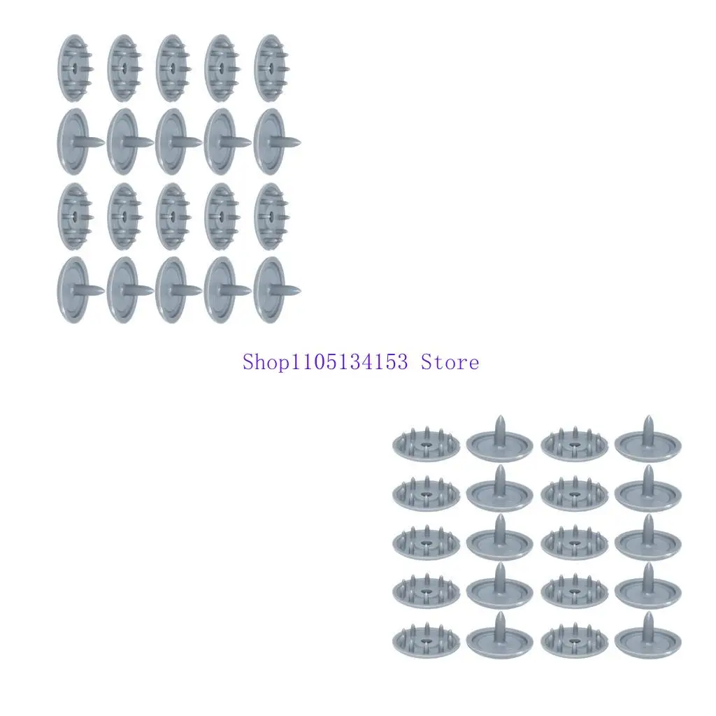 hg89 Accuracy Engineered ABS Plastic Dashboard Retainer Clips Not Shaking Stability Replaces 7321933020 for Automotives