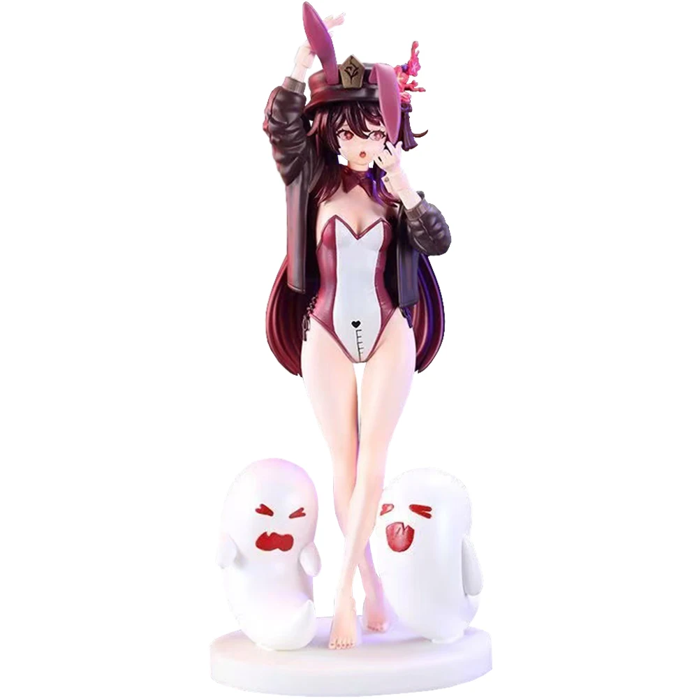 

27CM Anime Game figure HuTao Figure Bunny Girl action figure Hu Tao Figurine PVC Model Statue Dolls toy Collection Ornament Gift